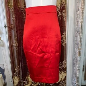 Guess by Marciano Red Satin Skirt Size 2